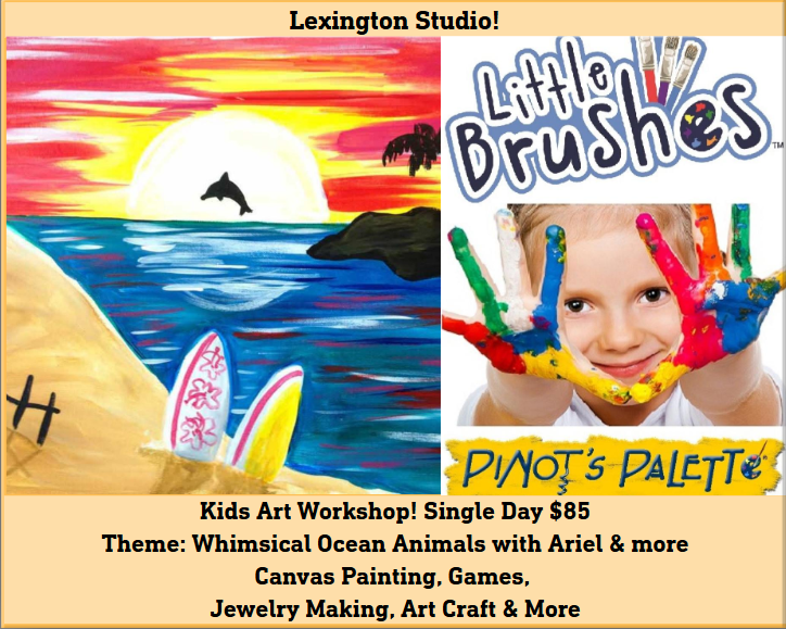 SINGLE DAY WORKSHOP $85 Theme: Whimsical Ocean Animals with Ariel & more